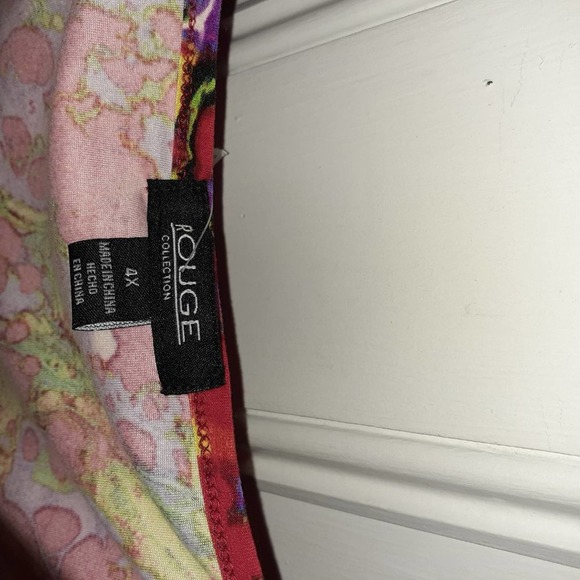 Rouge Plus Size Purple / Red Midi / Maxi Bodycon Dress - Picture 5 of 5